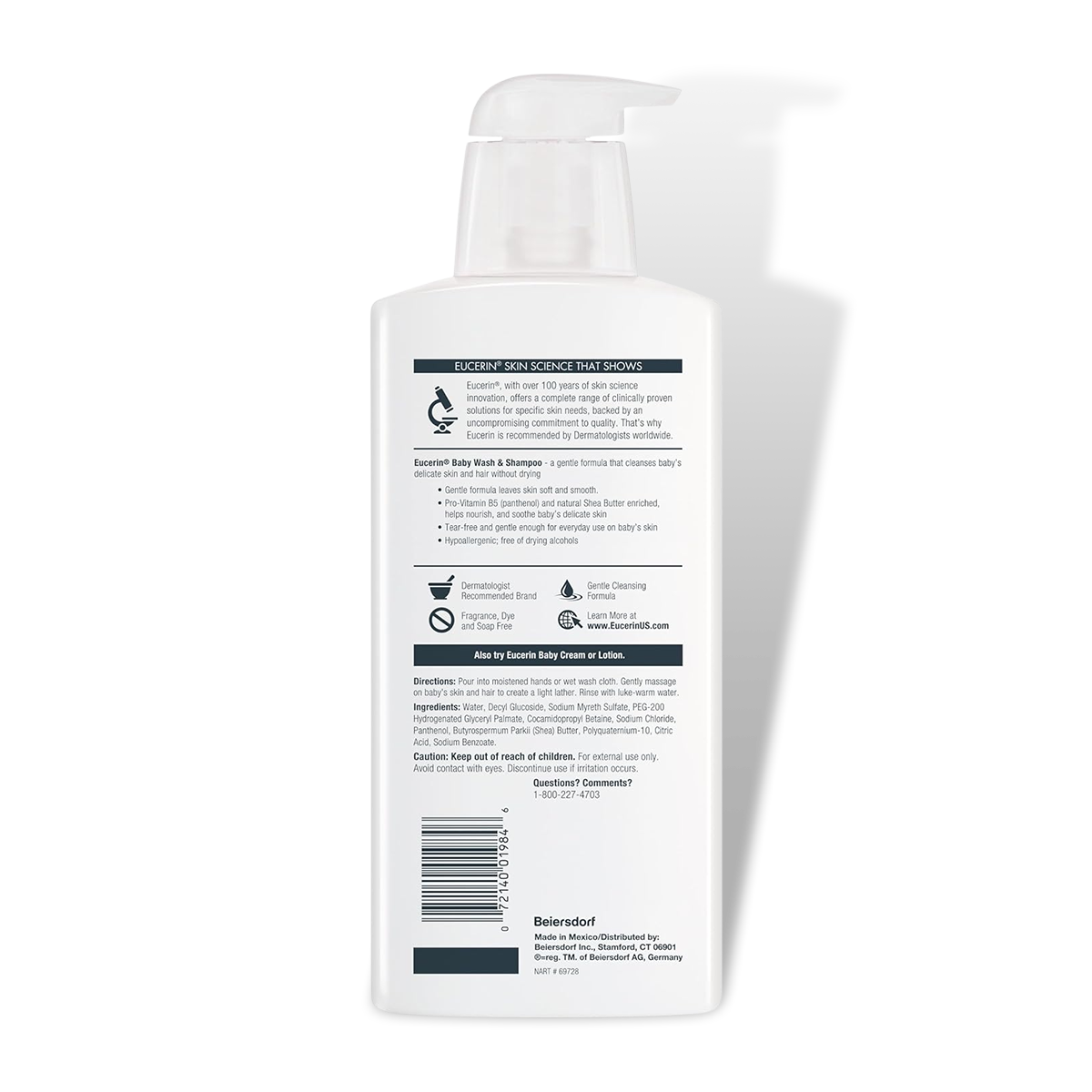 Eucerin Baby Wash & Shampoo - 400ml in Bangladesh Important Facts Eucerin Baby Wash & Shampoo - 400ml in Bangladesh Important Facts