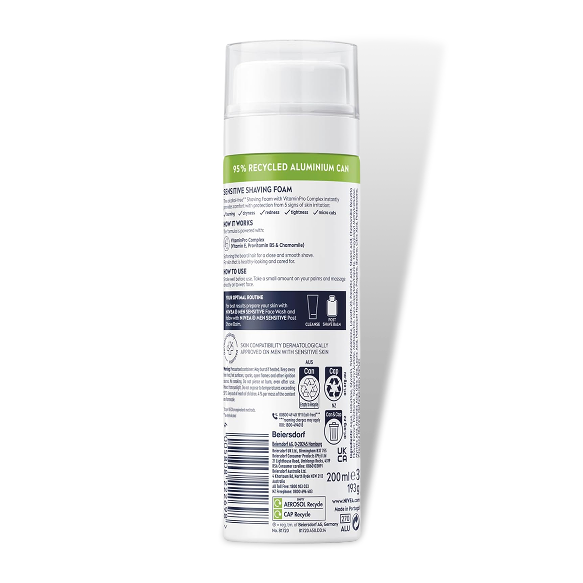 NIVEA MEN Sensitive Shaving Foam – 198g in Bangladesh Supplement Facts NIVEA MEN Sensitive Shaving Foam – 198g in Bangladesh Supplement Facts