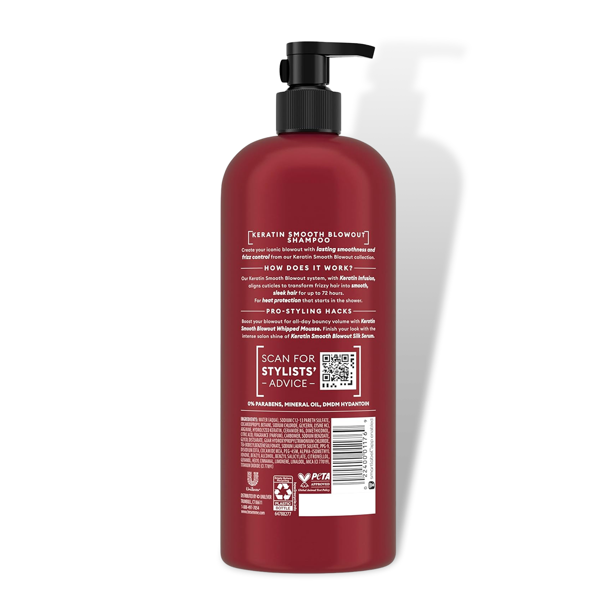 TRESemmé Keratin Smooth Blowout Shampoo - 828 ml in Bangladesh Supplement Facts TRESemmé Keratin Smooth Blowout Shampoo - 828 ml in Bangladesh Supplement Facts